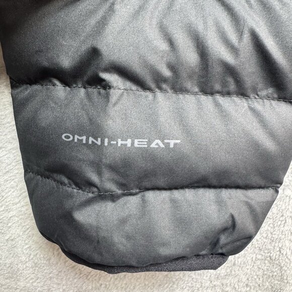 COLUMBIA Women's Large Jacket Puffer Powder Lite II Omni-Heat Hooded Black Therm - Picture 8 of 11